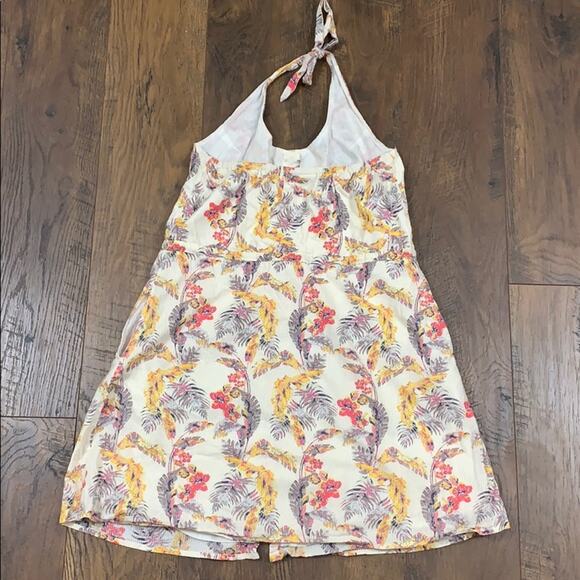 Roxy Halter Tropical Print Button Down Dress - Picture 5 of 5